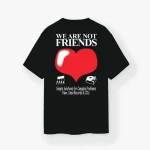 We Are Not Friends Analog Love Black T Shirt (1)
