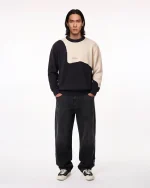 We Are Not Friends Bicolor Flower Sweater (3)
