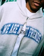We Are Not Friends Pixel Logo Hoodie (2)