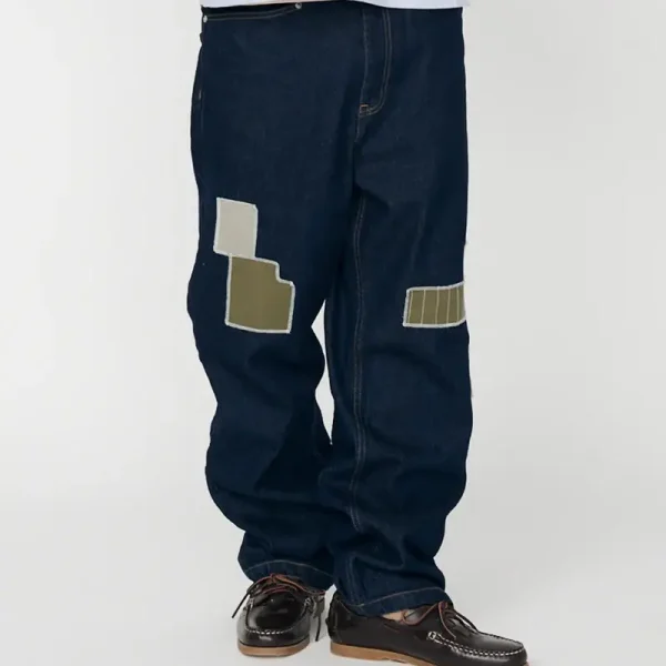 We Are Not Friends Sashiko Denim Pants (1)