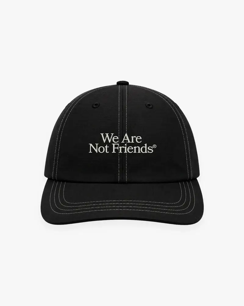 We Are Not Friends Typo Hat Black (1)