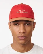 We Are Not Friends Typo Hat Red (2)